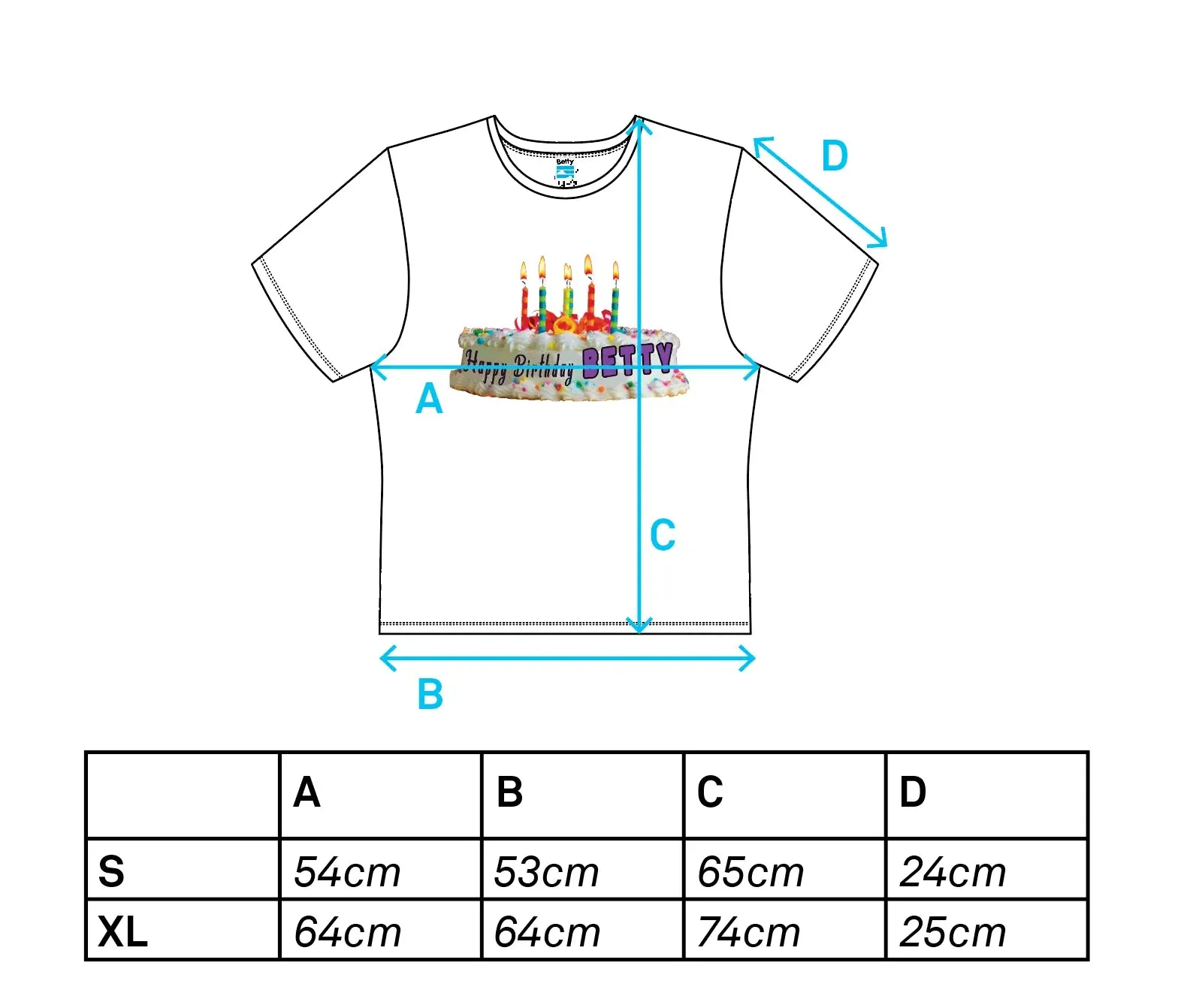 2023 Souvenir T-shirt - Betty Happy Birthday