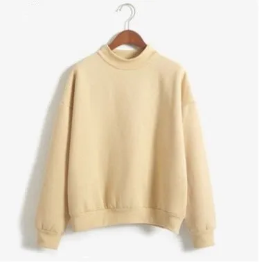 9 Colors Autumn Winter Loose Fleece Thick Knit Sweatshirt Female Hooded Pullover Tops Women Hoodies Casual Female Clothes
