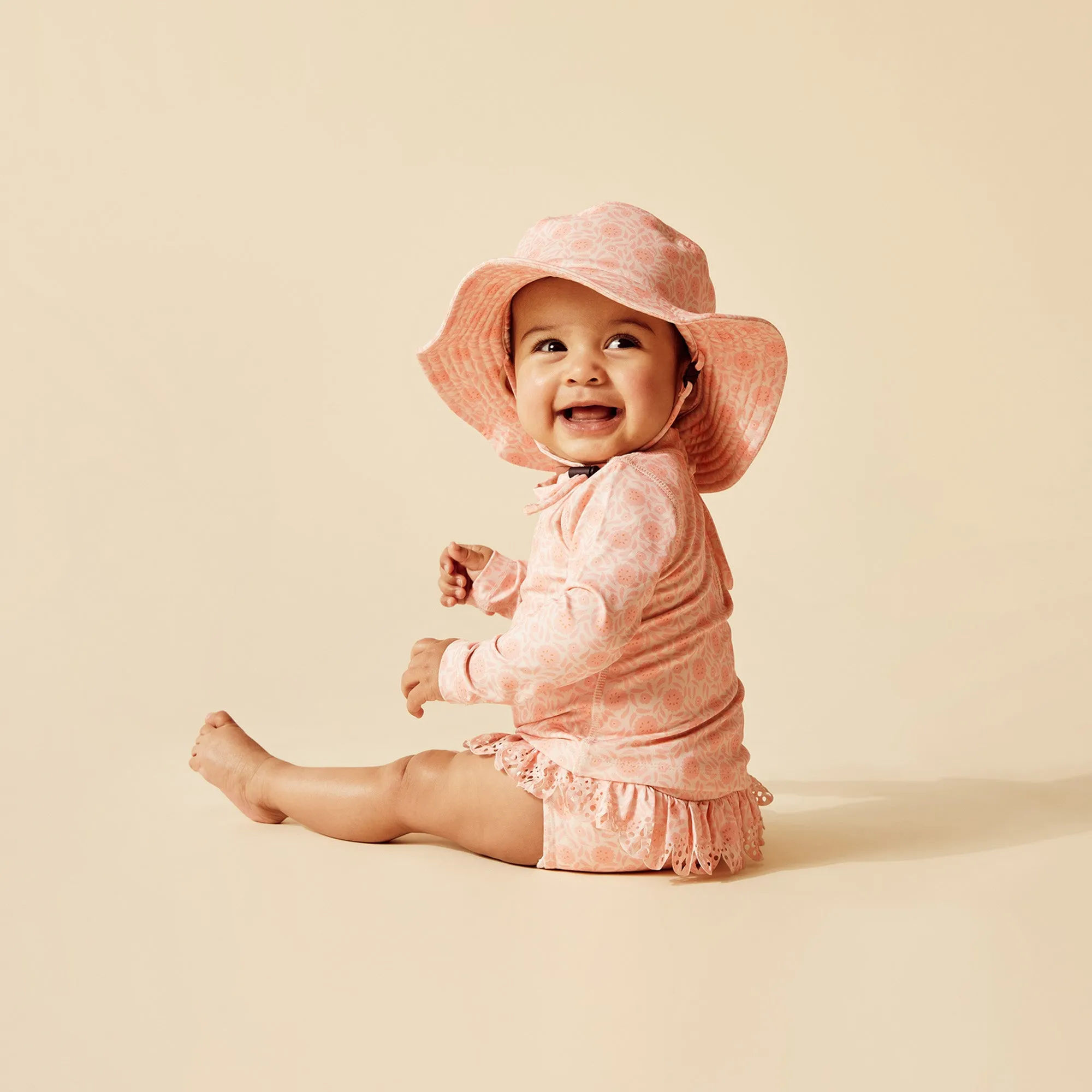Amelie Floral Cutwork Rashie Swim set