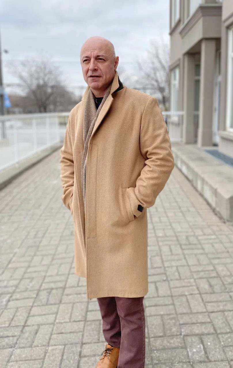 Domenico Top Coat - 50% Cashmere & Wool