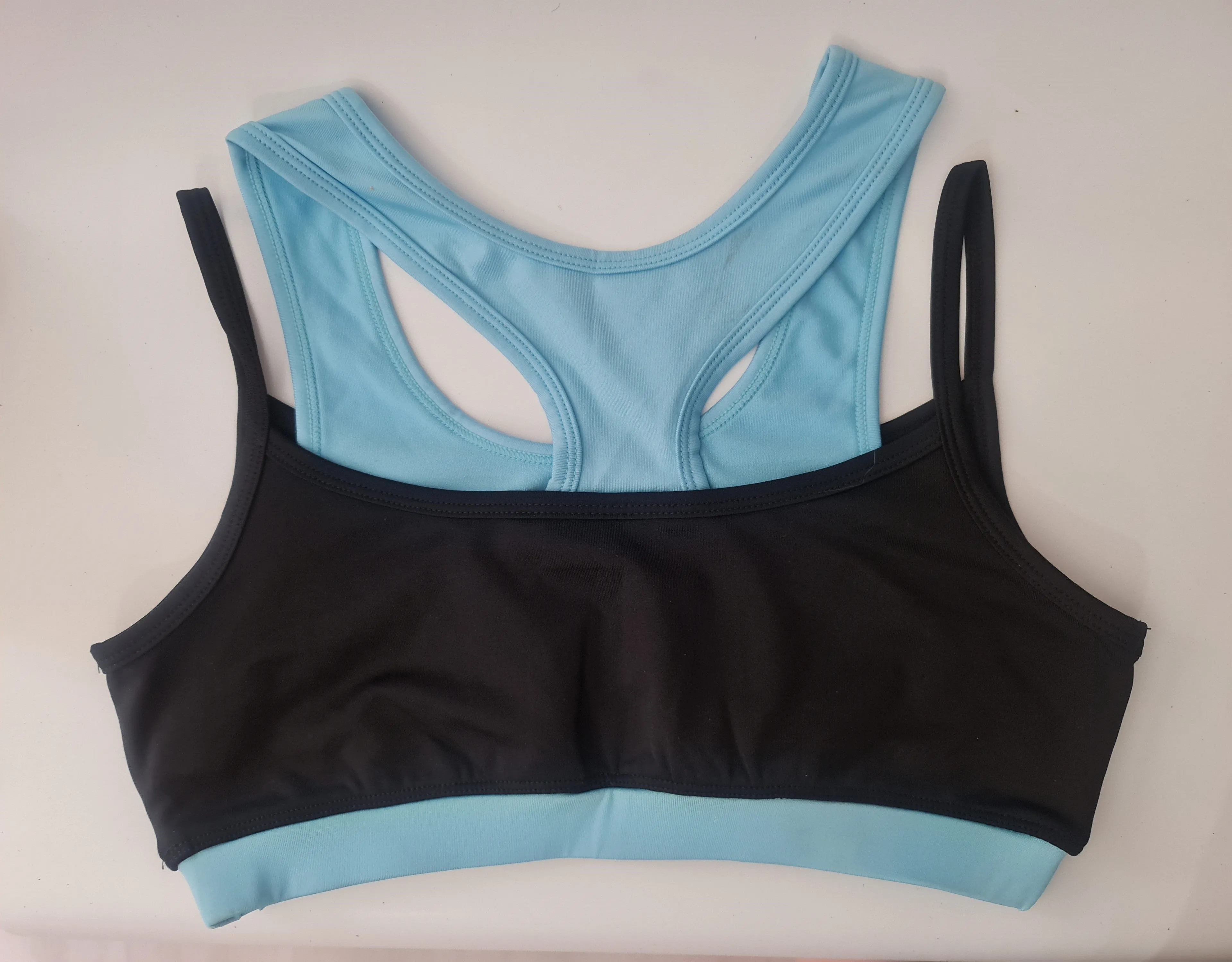 Double Under Crop Top Blue- SALE