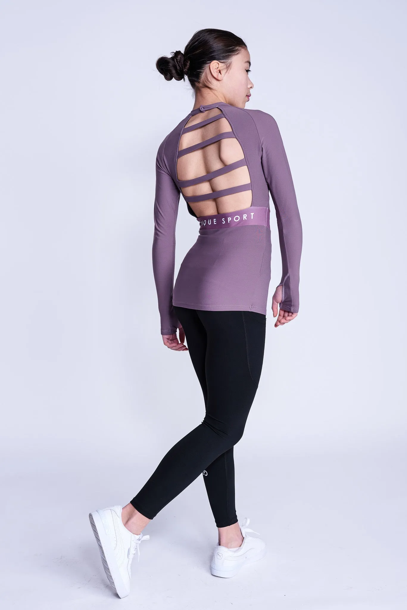 Empower Long-Sleeve Top in Mink