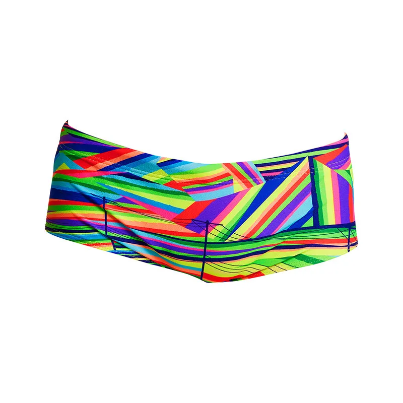 Funky Trunks - Land Lines - Mens Sidewinder Trunks