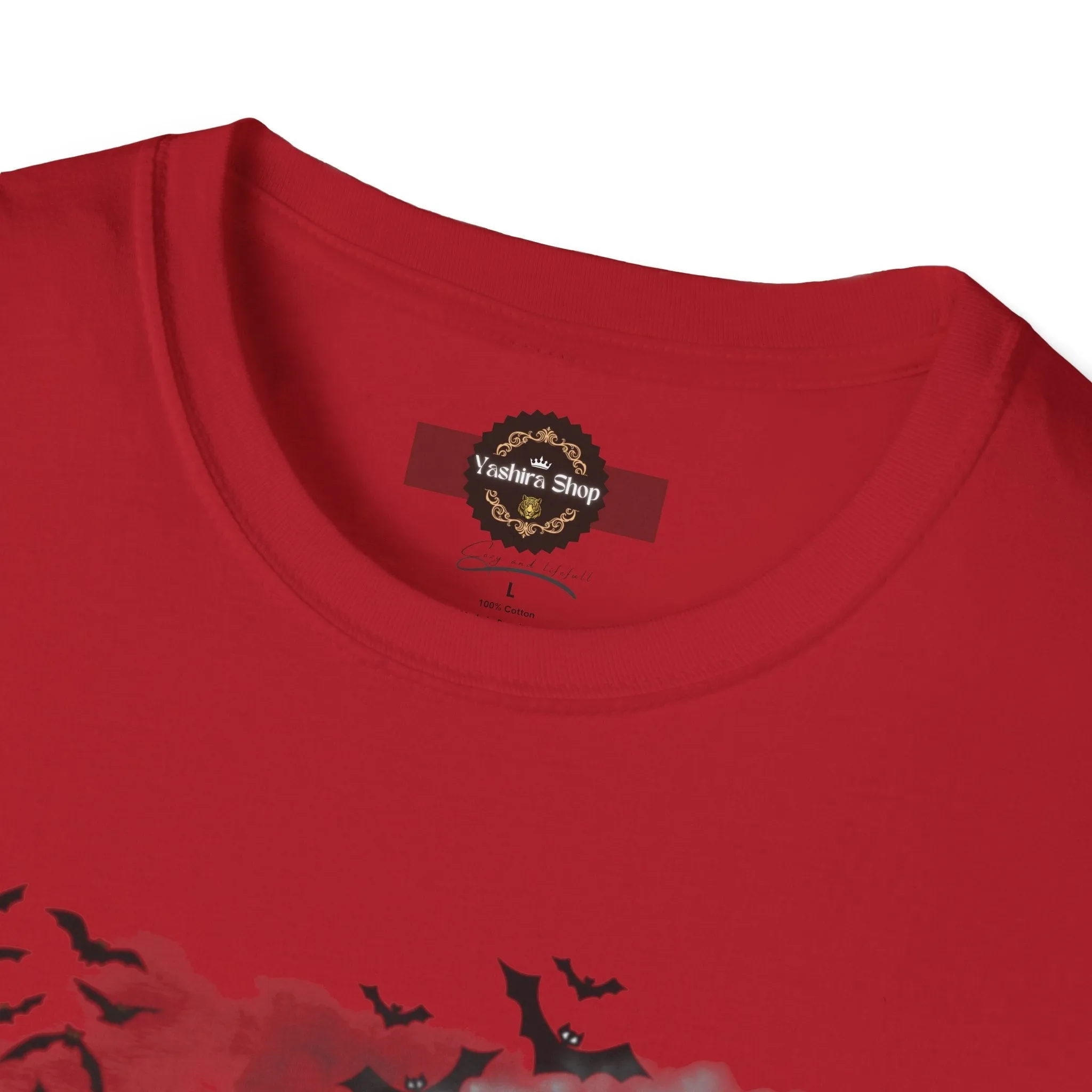 Haunted Ghost Graphic Tee – Unisex Softstyle Horror T Shirt