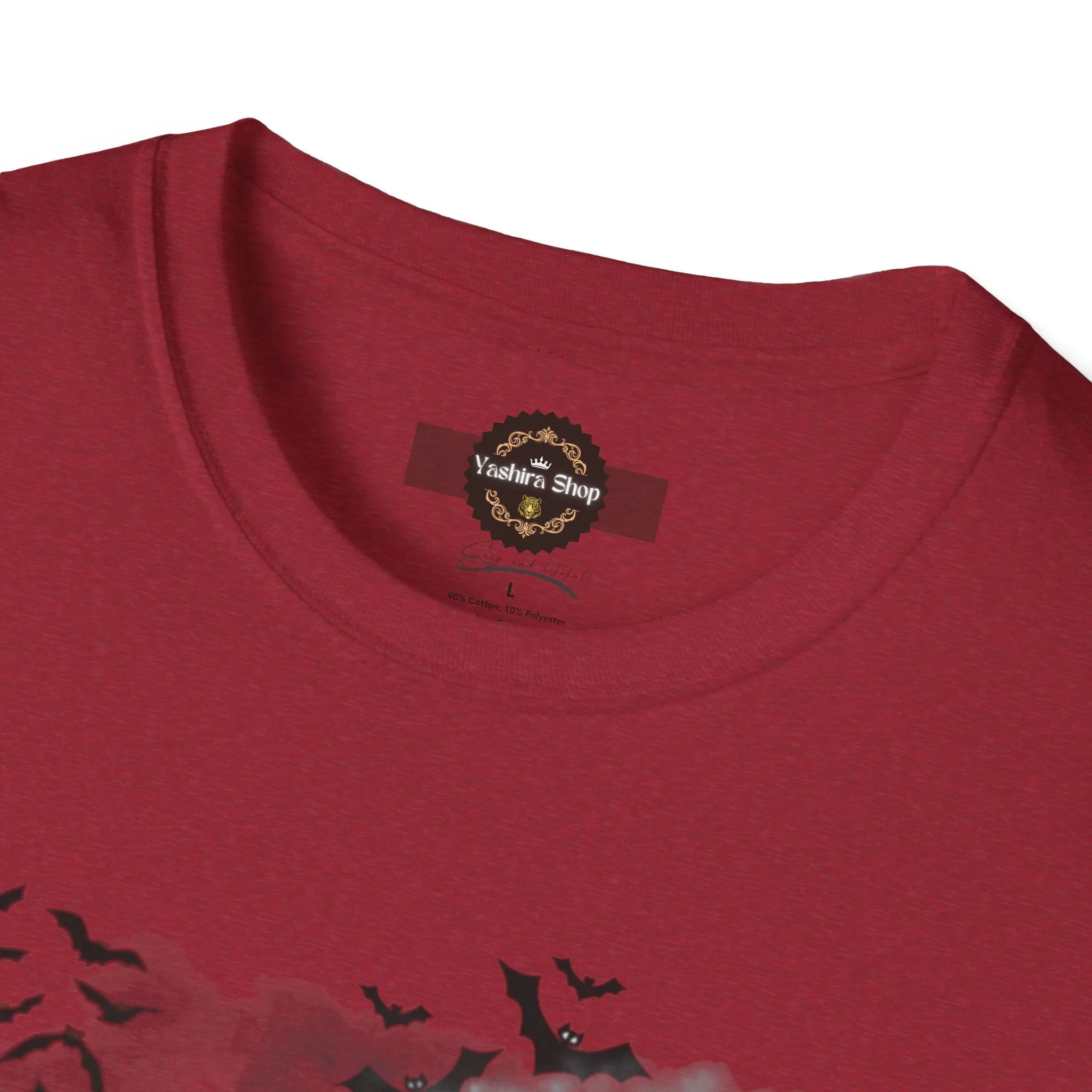 Haunted Ghost Graphic Tee – Unisex Softstyle Horror T Shirt