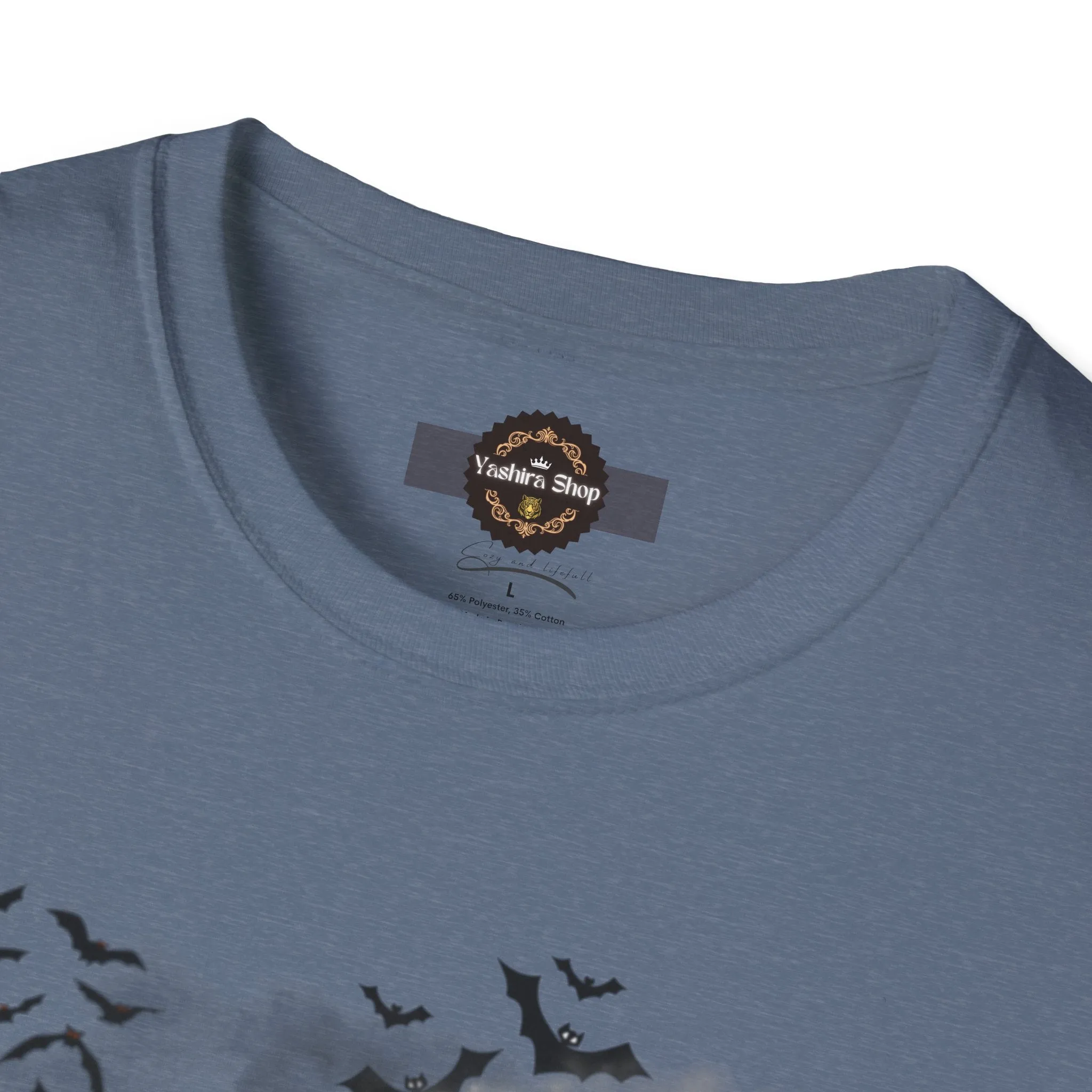 Haunted Ghost Graphic Tee – Unisex Softstyle Horror T Shirt