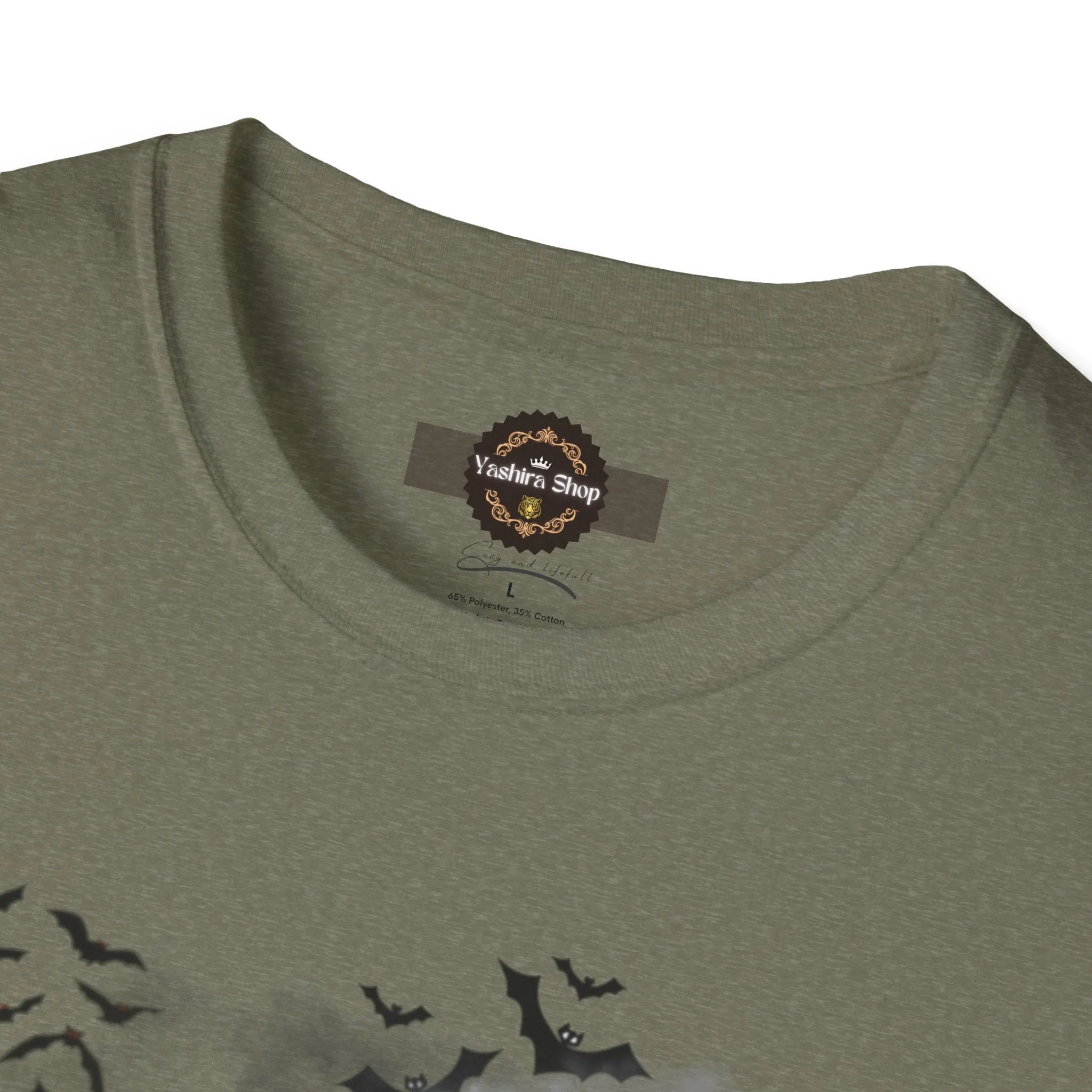 Haunted Ghost Graphic Tee – Unisex Softstyle Horror T Shirt