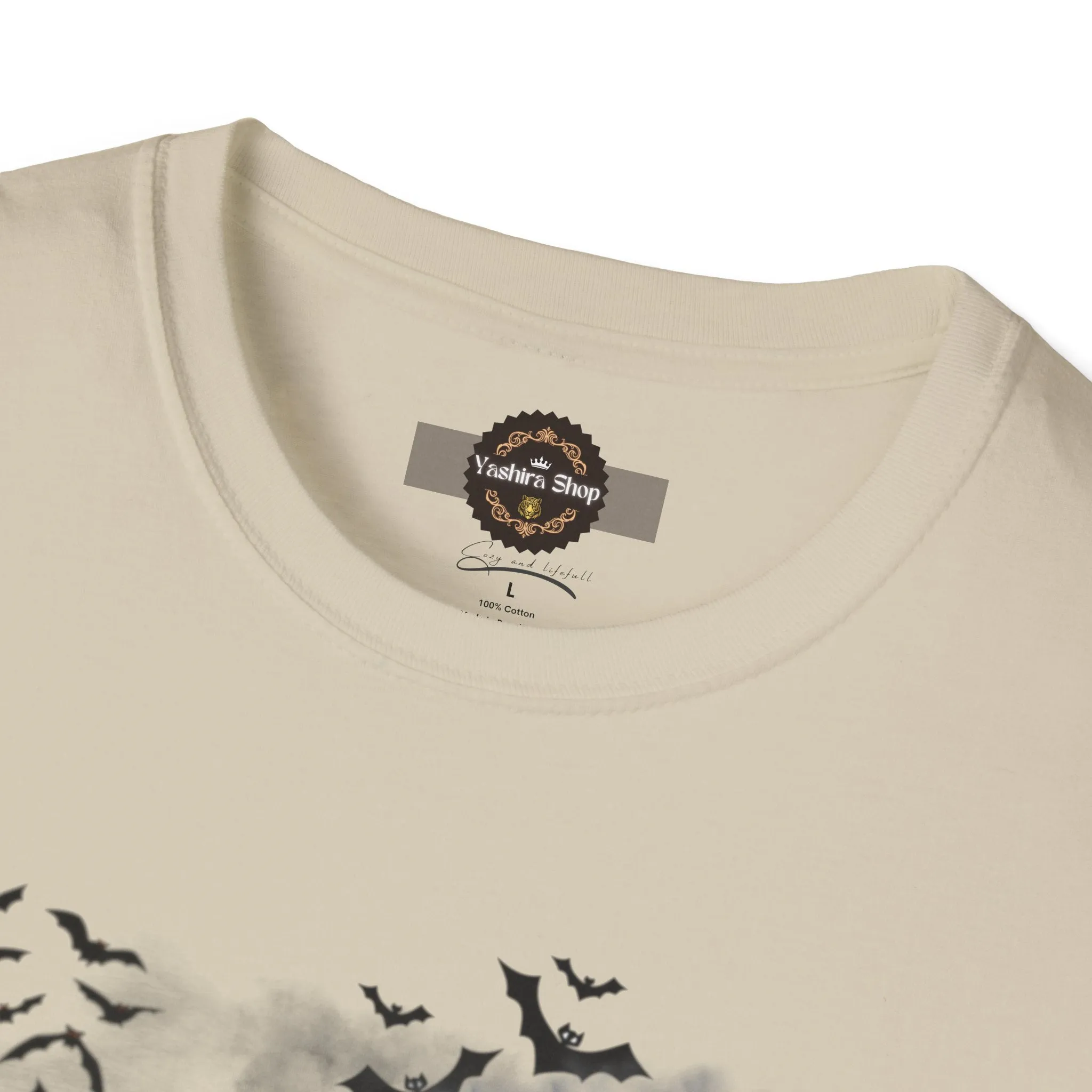 Haunted Ghost Graphic Tee – Unisex Softstyle Horror T Shirt