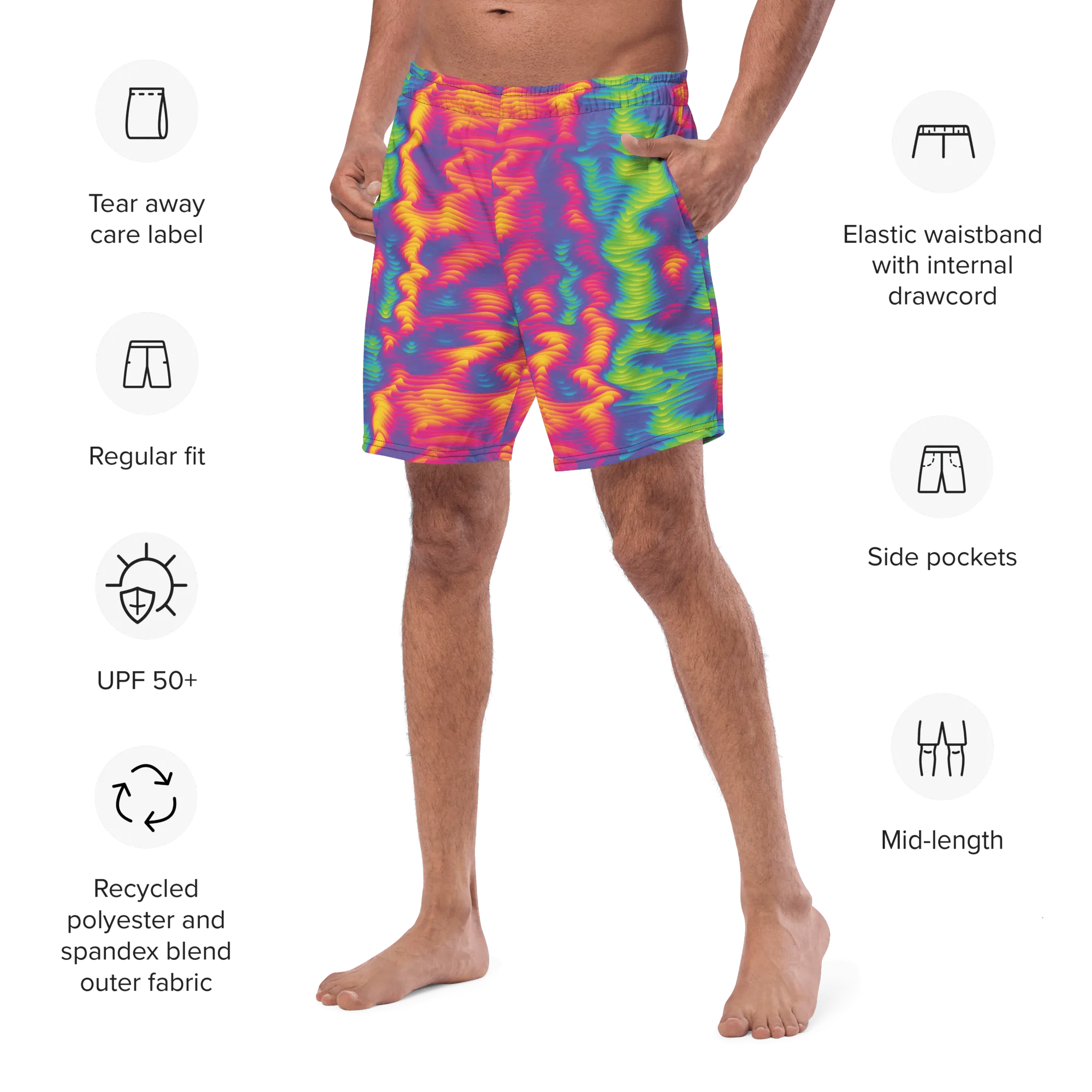 Hazy Days Men's Swim Trunks