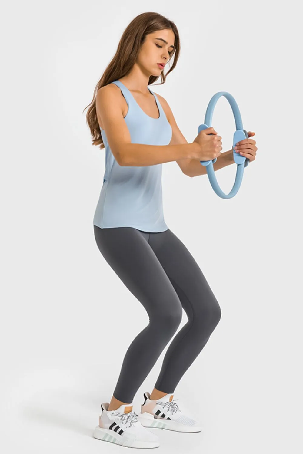 High Waist Ankle-Length Yoga Leggings (TBL) T