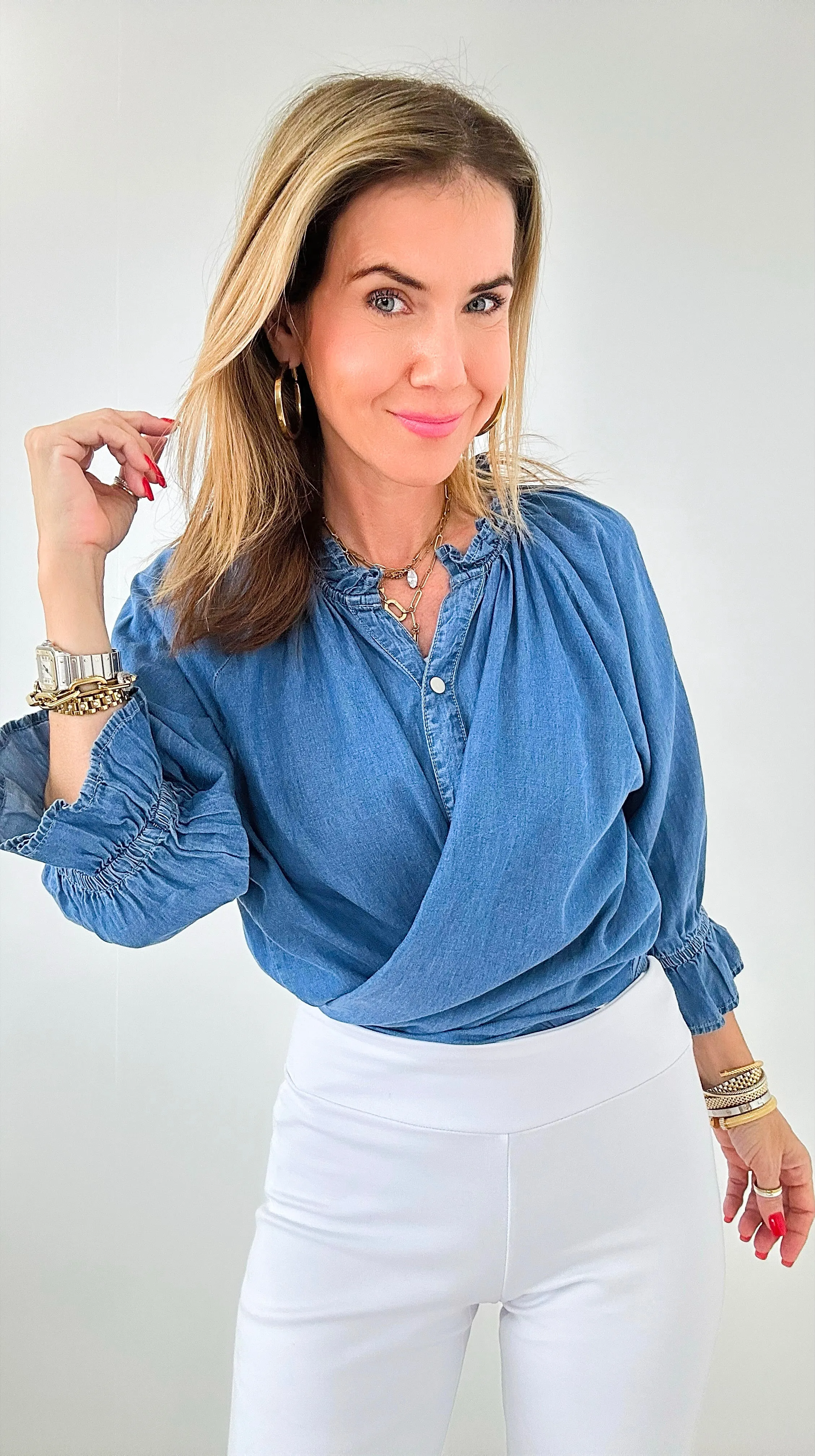 Morning Dew Button-Down Top