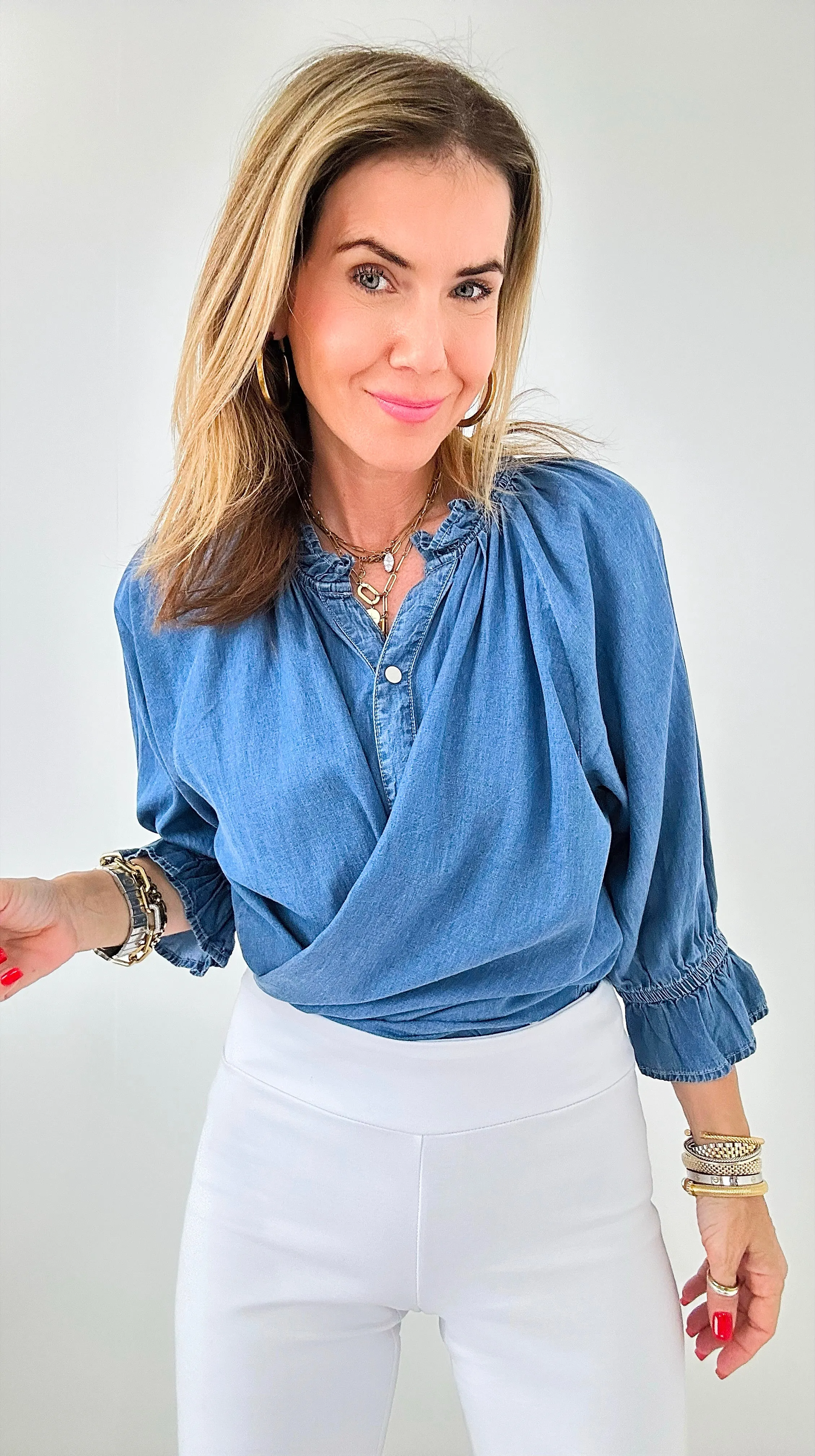 Morning Dew Button-Down Top