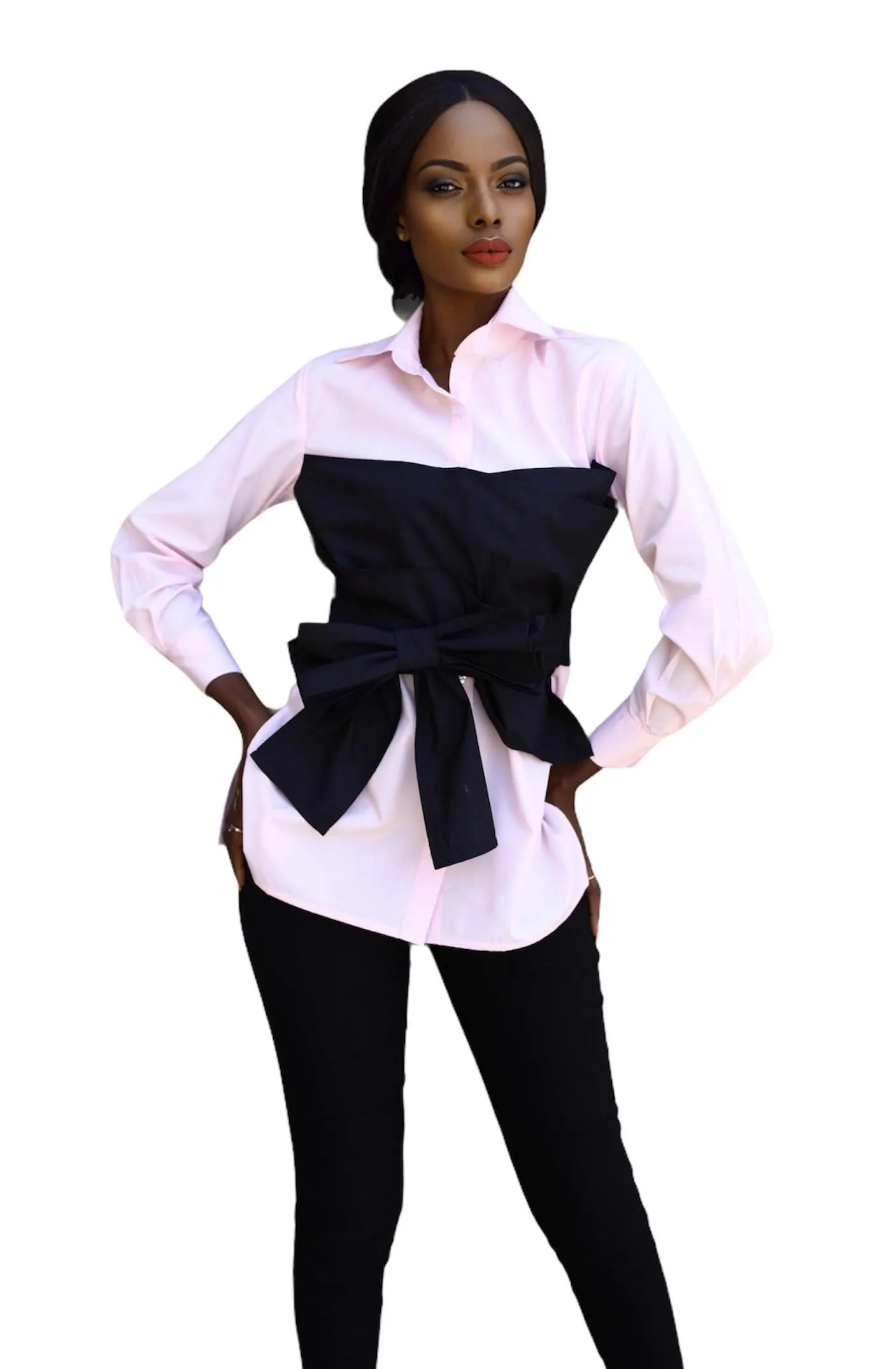 Office Shirt Pink Bow