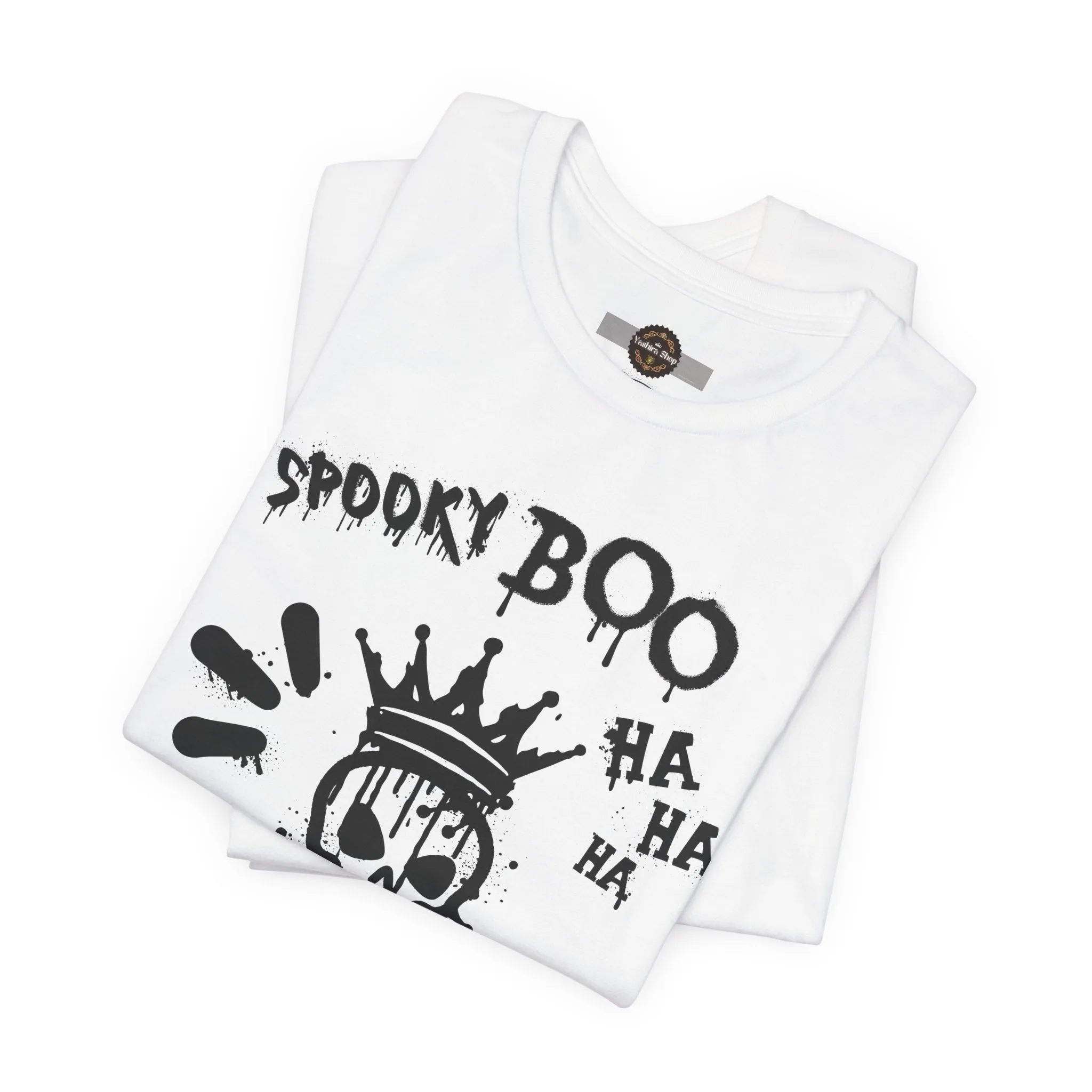 Spooky Boo Skeleton Graphic Tee - Unisex Halloween T shirt