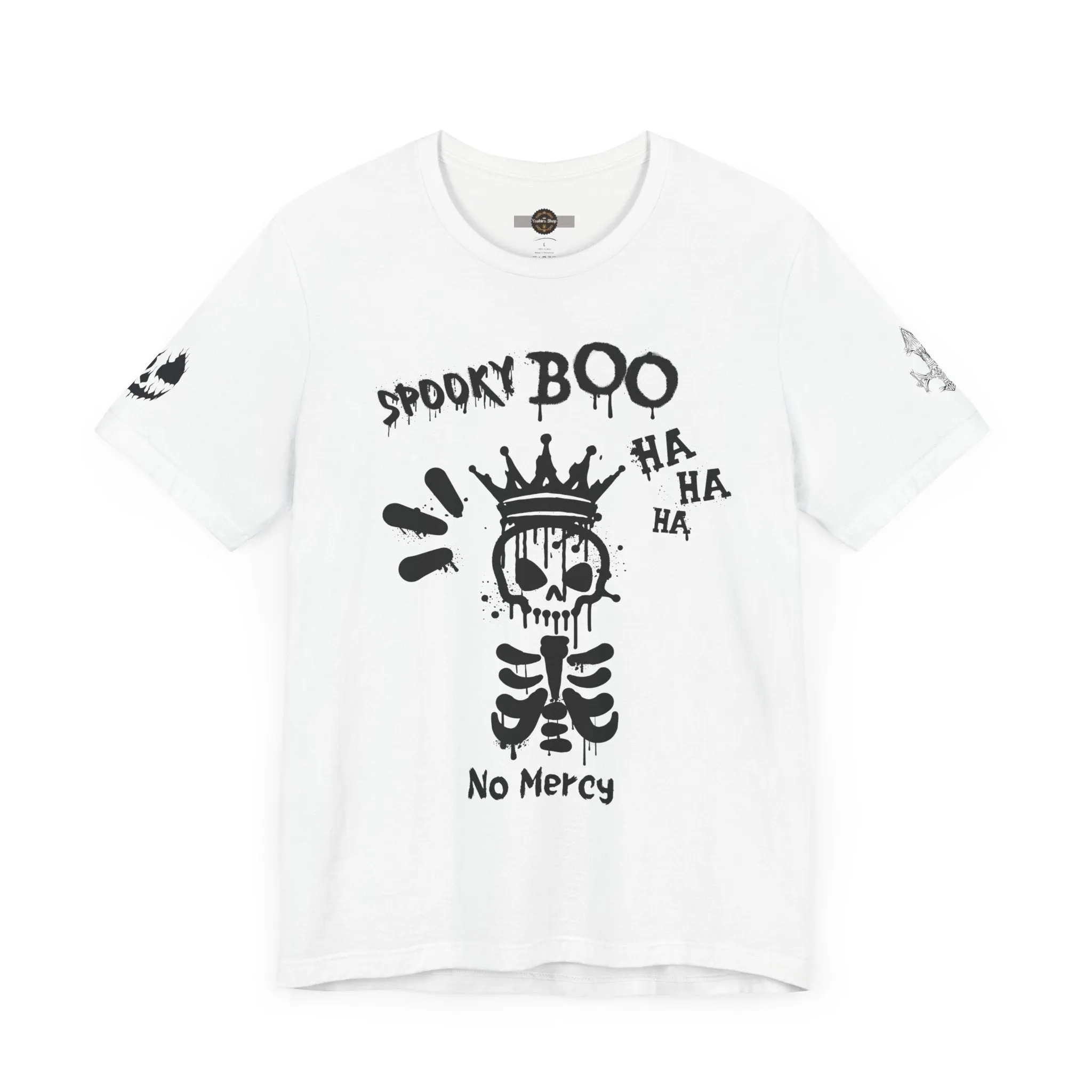 Spooky Boo Skeleton Graphic Tee - Unisex Halloween T shirt