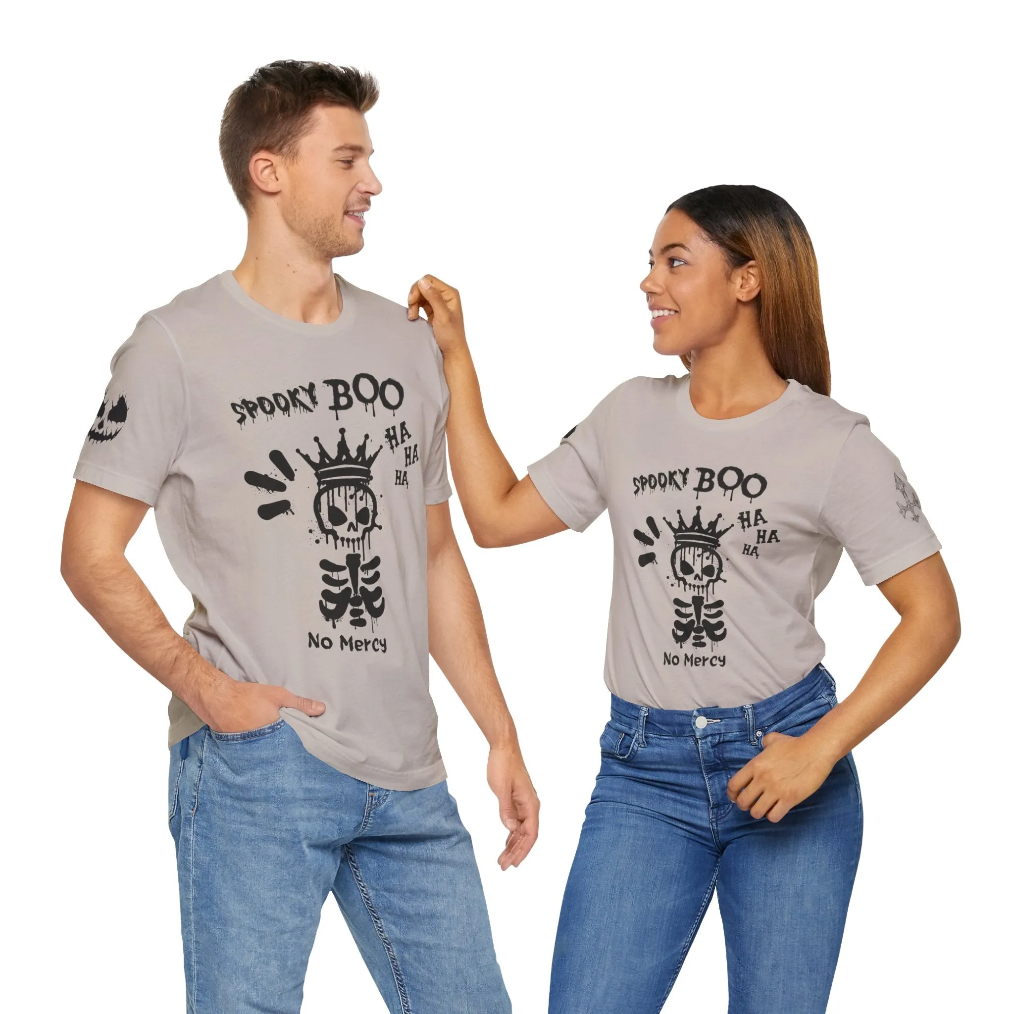 Spooky Boo Skeleton Graphic Tee - Unisex Halloween T shirt