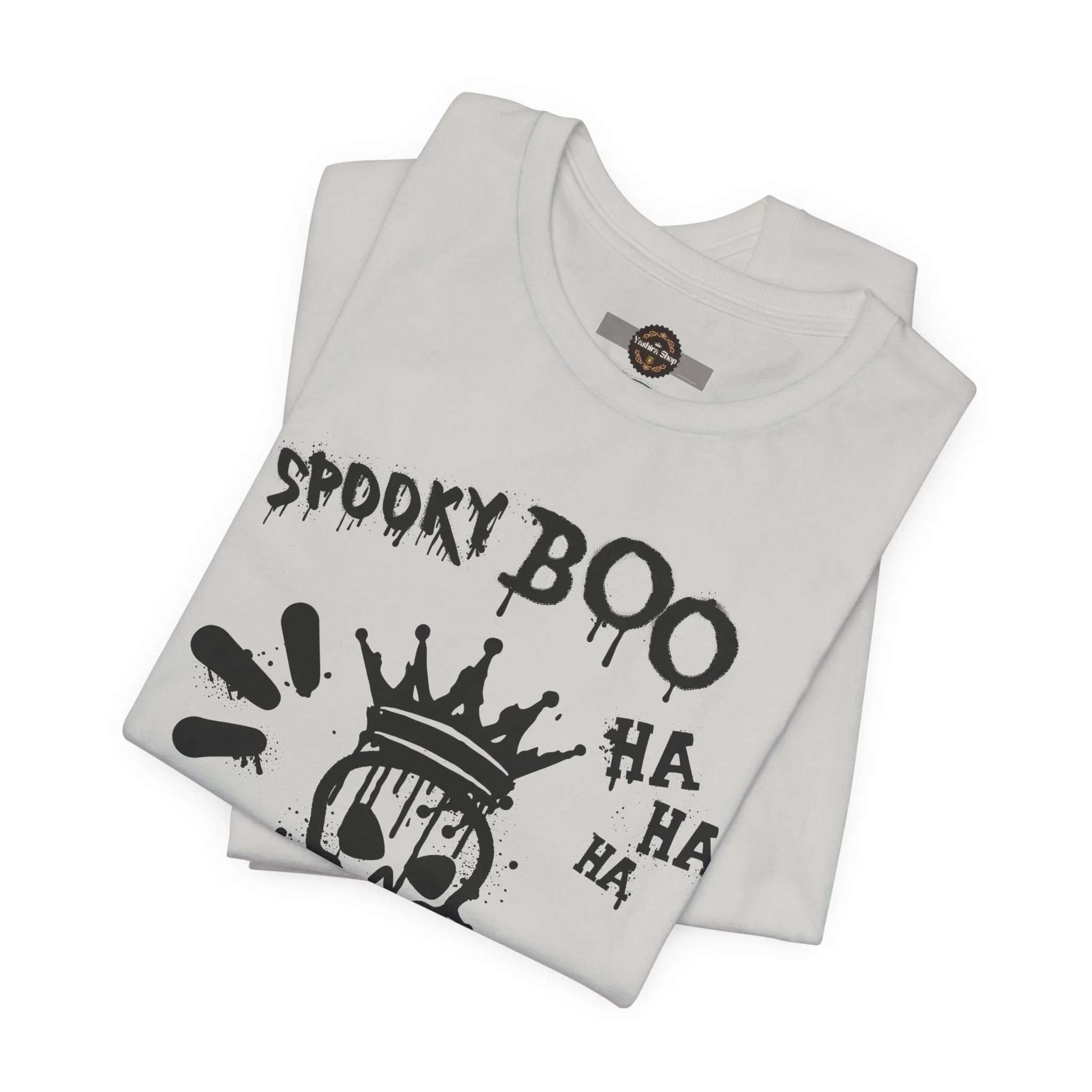 Spooky Boo Skeleton Graphic Tee - Unisex Halloween T shirt