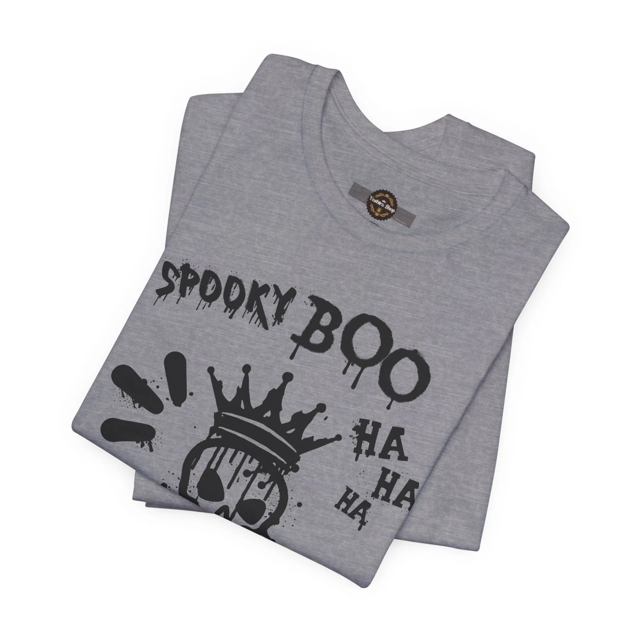 Spooky Boo Skeleton Graphic Tee - Unisex Halloween T shirt