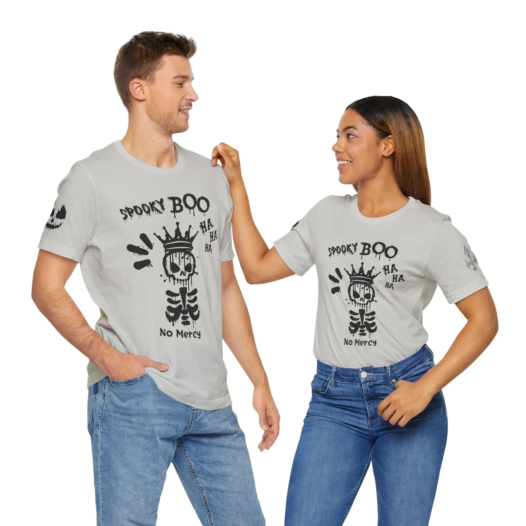Spooky Boo Skeleton Graphic Tee - Unisex Halloween T shirt