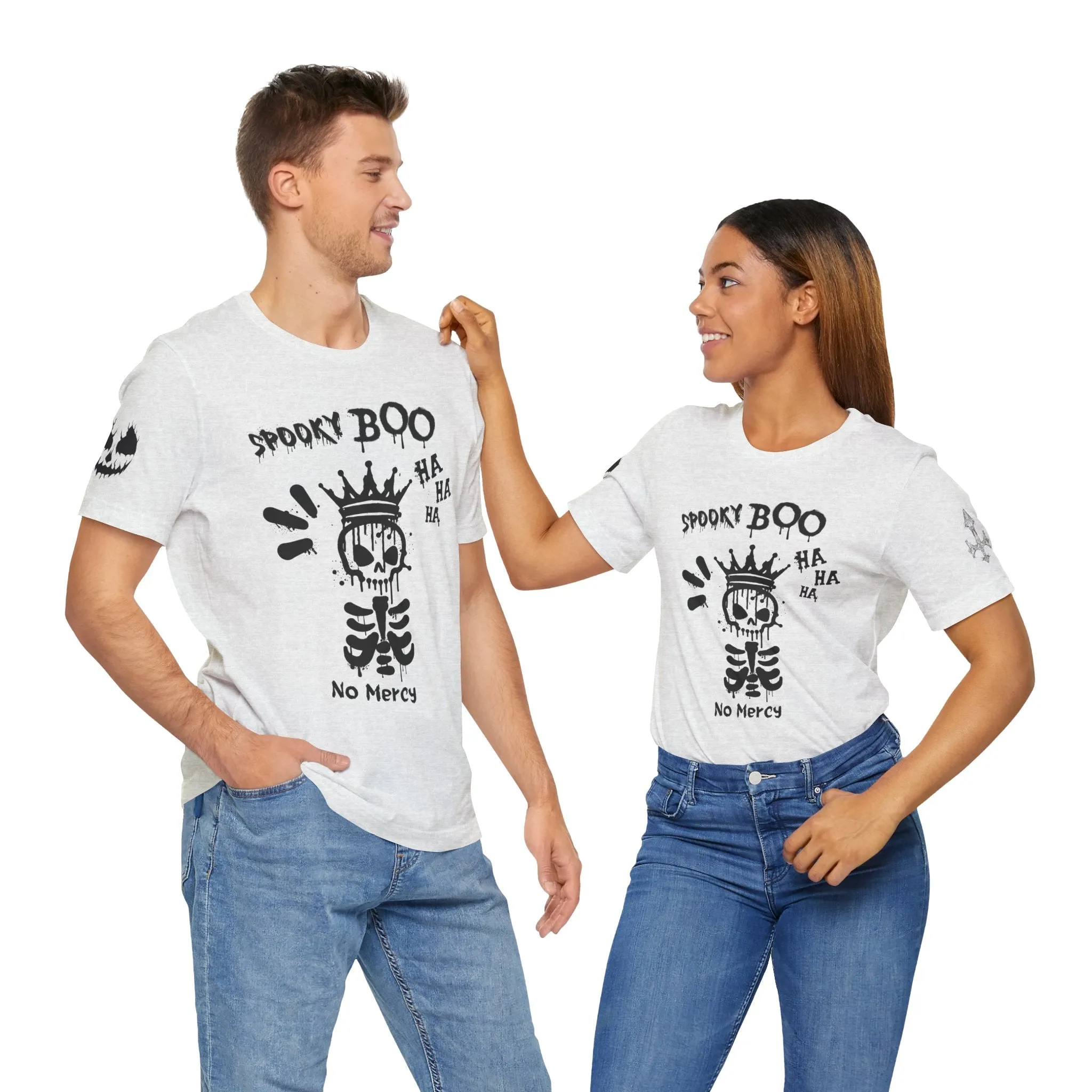 Spooky Boo Skeleton Graphic Tee - Unisex Halloween T shirt