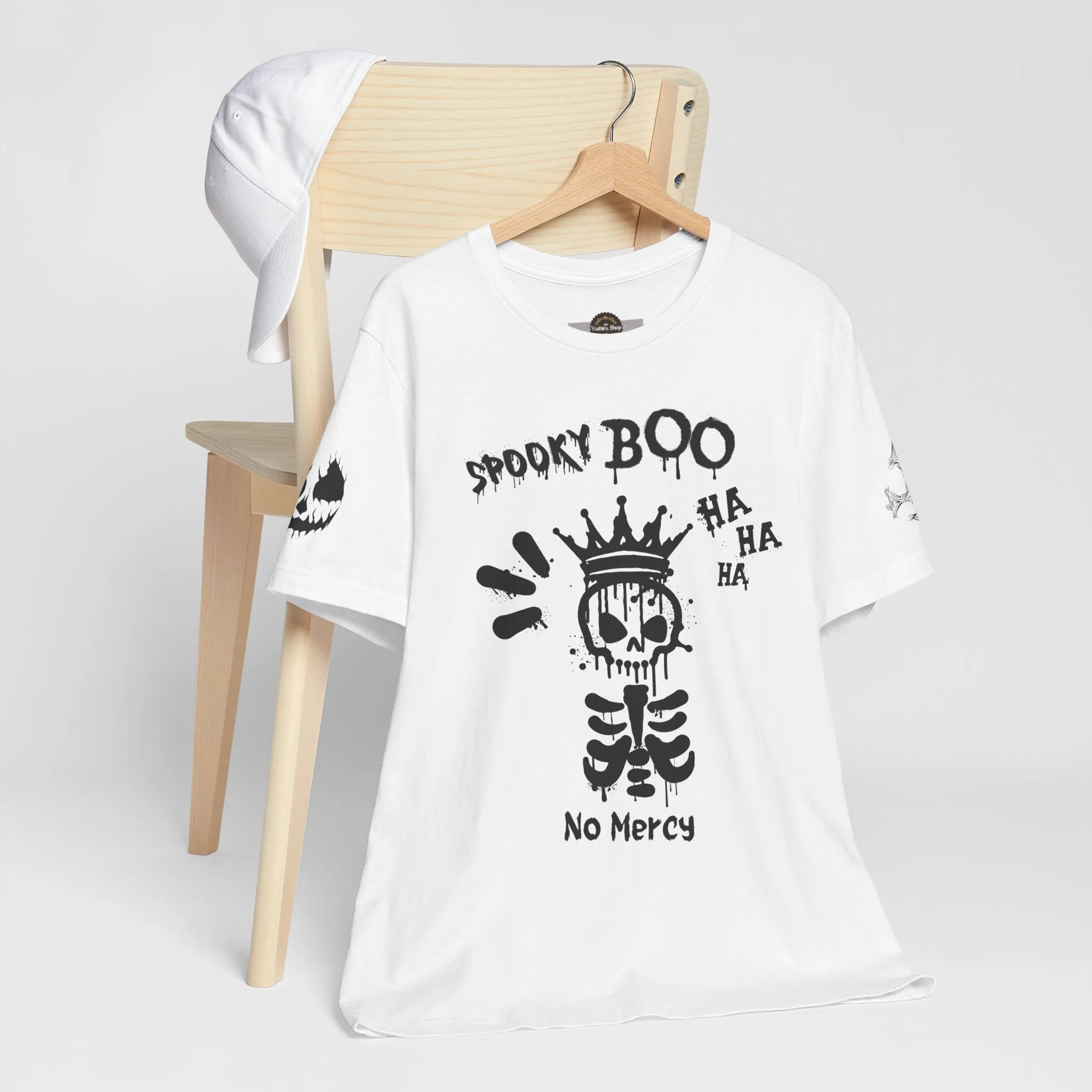 Spooky Boo Skeleton Graphic Tee - Unisex Halloween T shirt