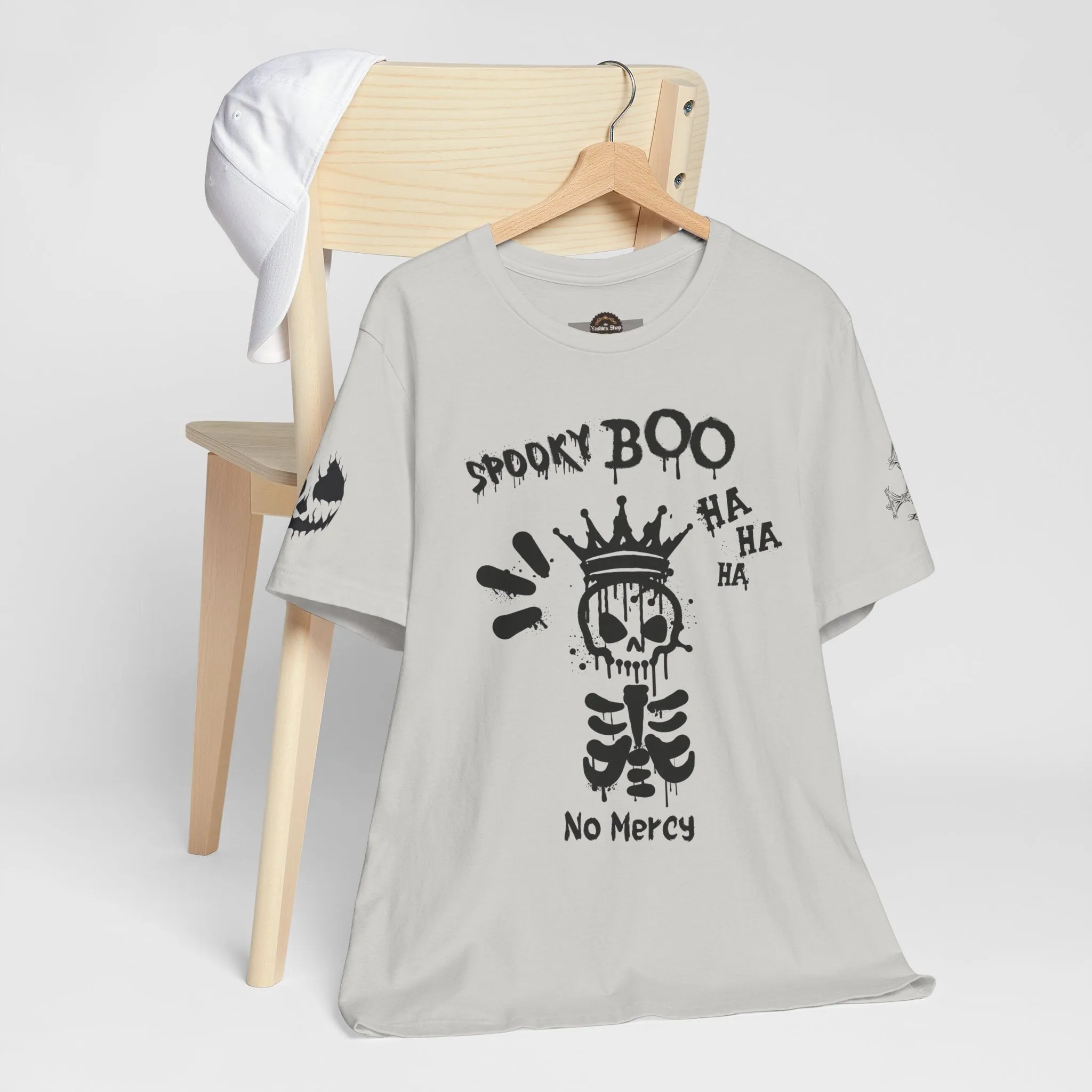 Spooky Boo Skeleton Graphic Tee - Unisex Halloween T shirt