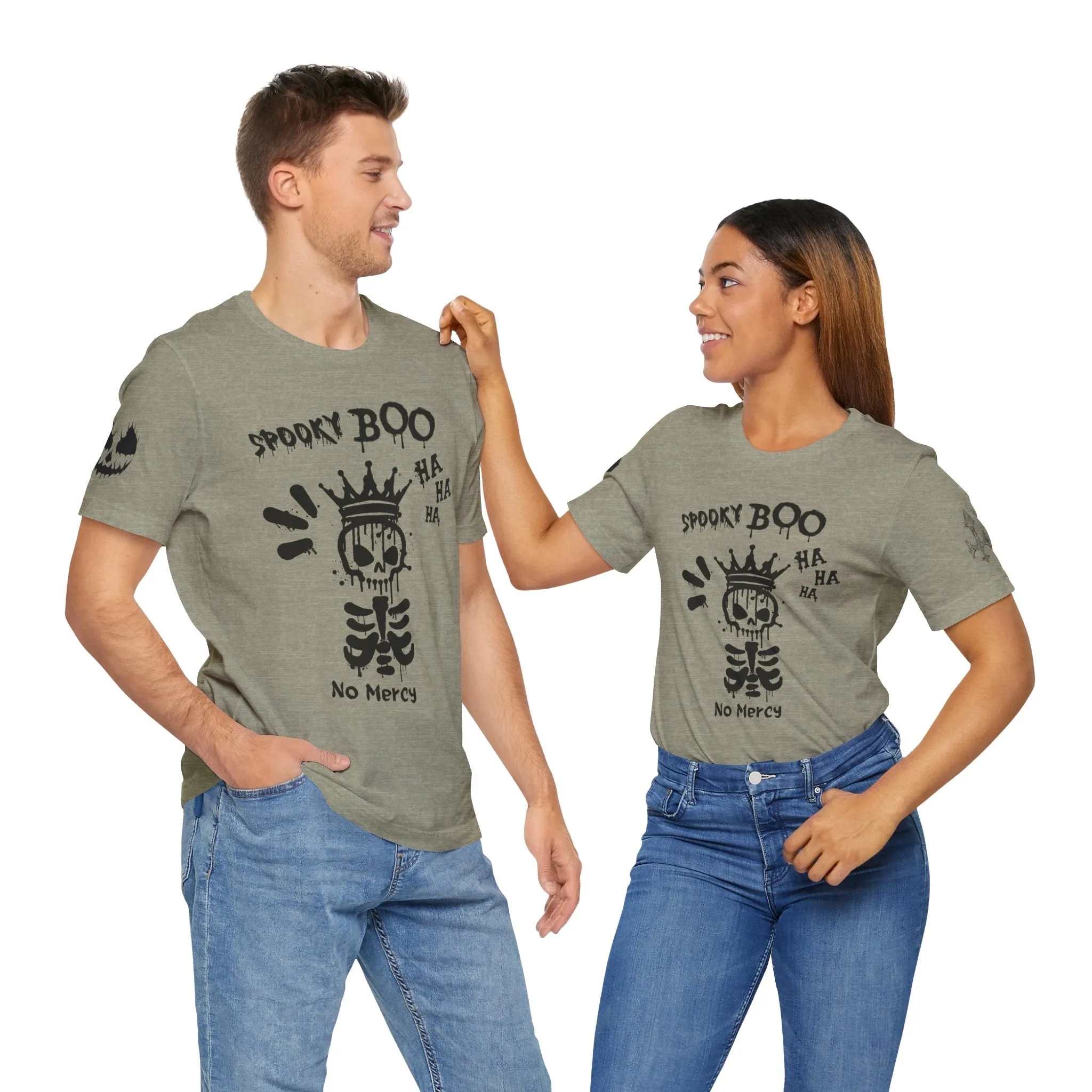 Spooky Boo Skeleton Graphic Tee - Unisex Halloween T shirt