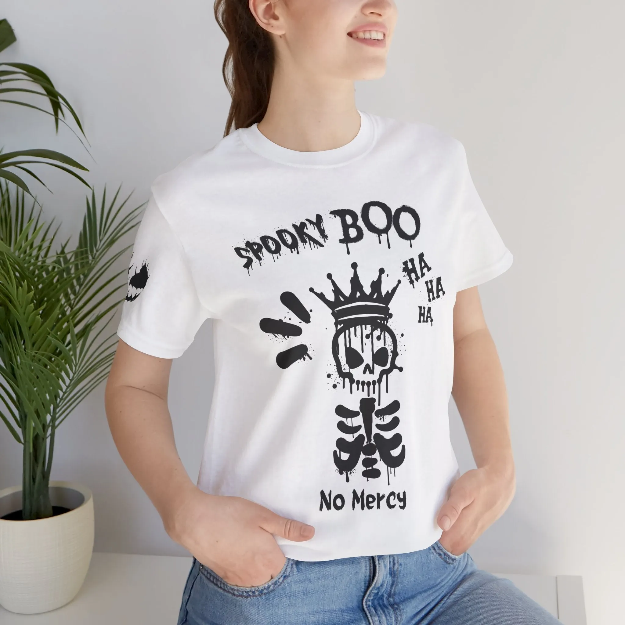 Spooky Boo Skeleton Graphic Tee - Unisex Halloween T shirt