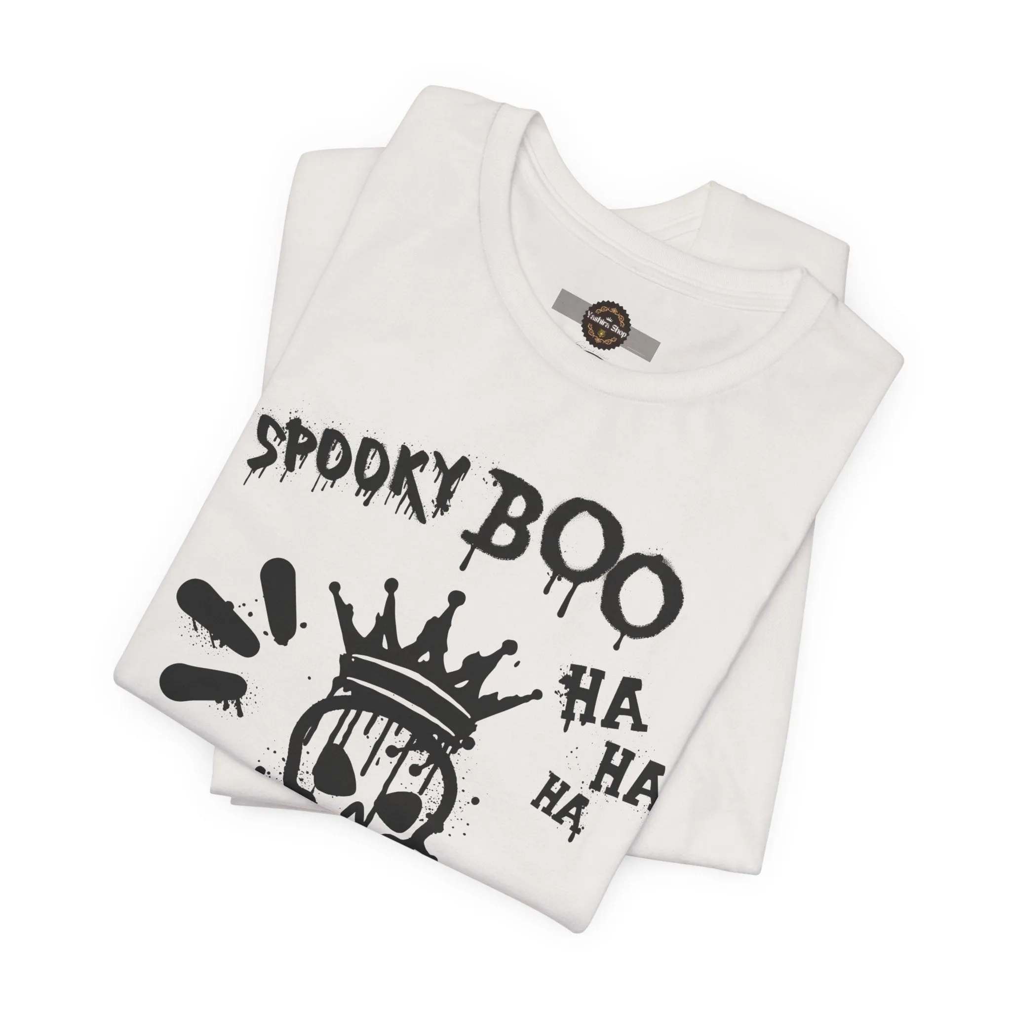 Spooky Boo Skeleton Graphic Tee - Unisex Halloween T shirt