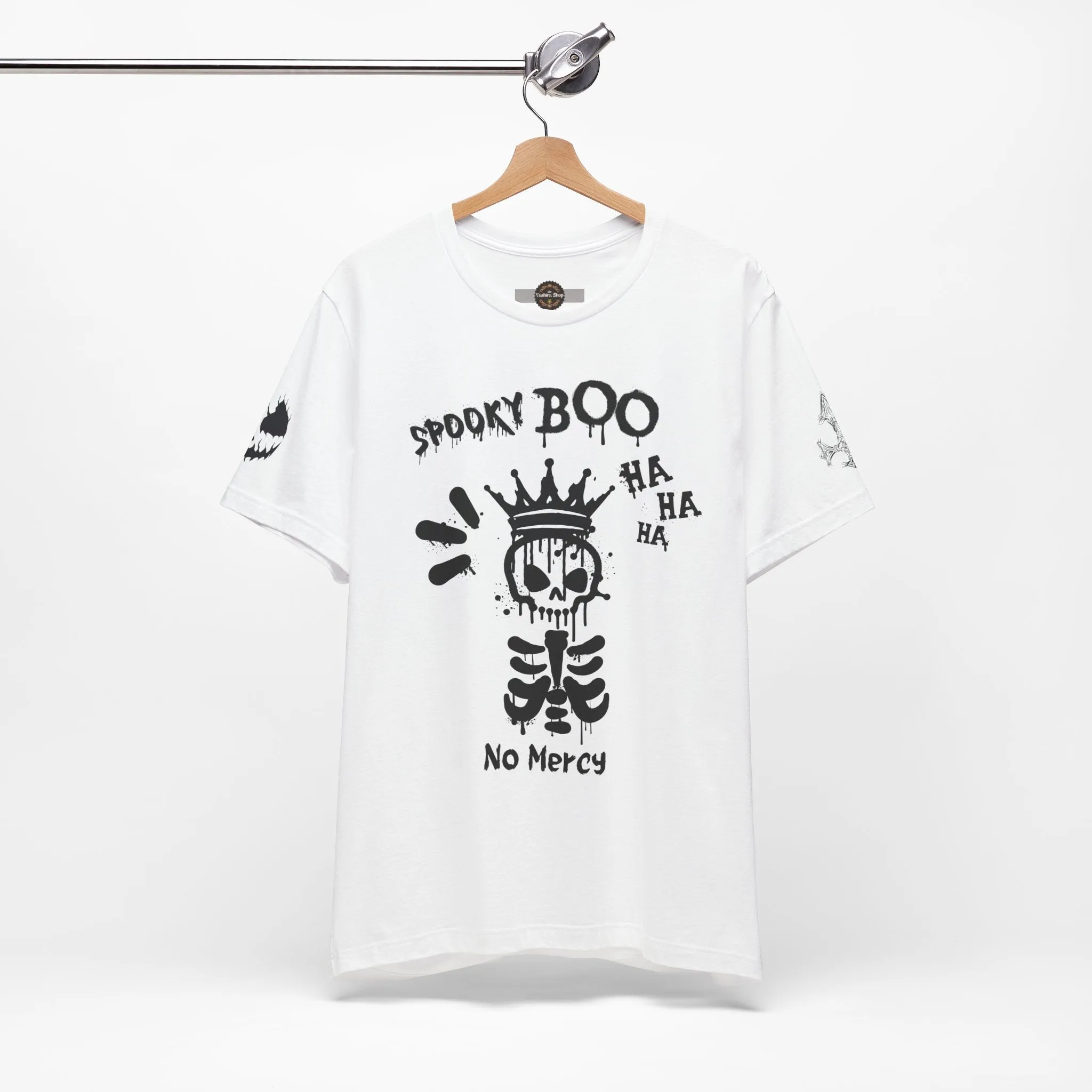 Spooky Boo Skeleton Graphic Tee - Unisex Halloween T shirt