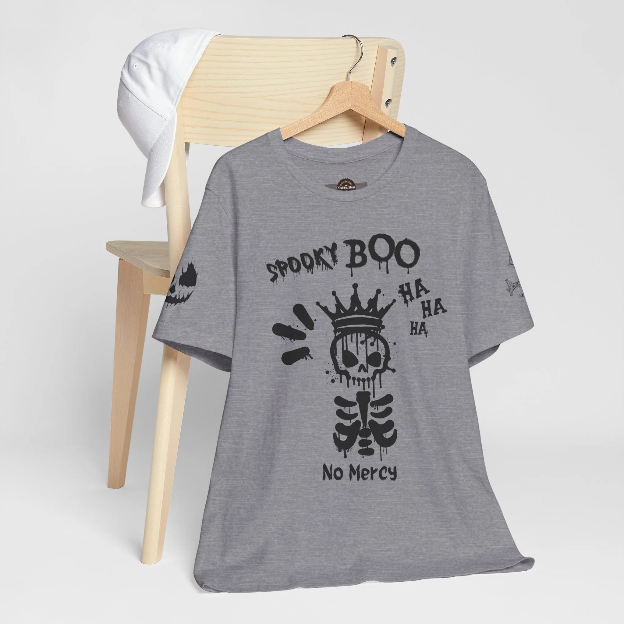 Spooky Boo Skeleton Graphic Tee - Unisex Halloween T shirt