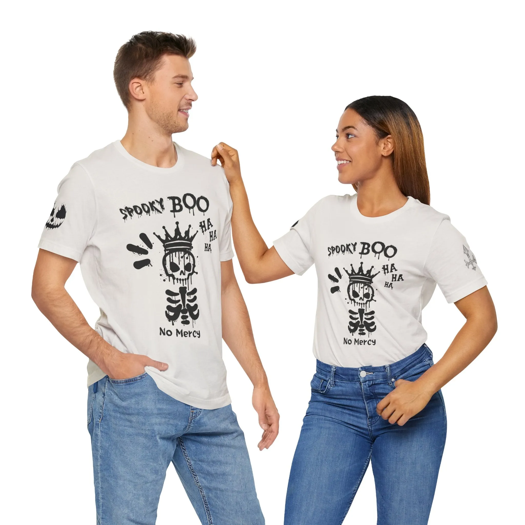 Spooky Boo Skeleton Graphic Tee - Unisex Halloween T shirt