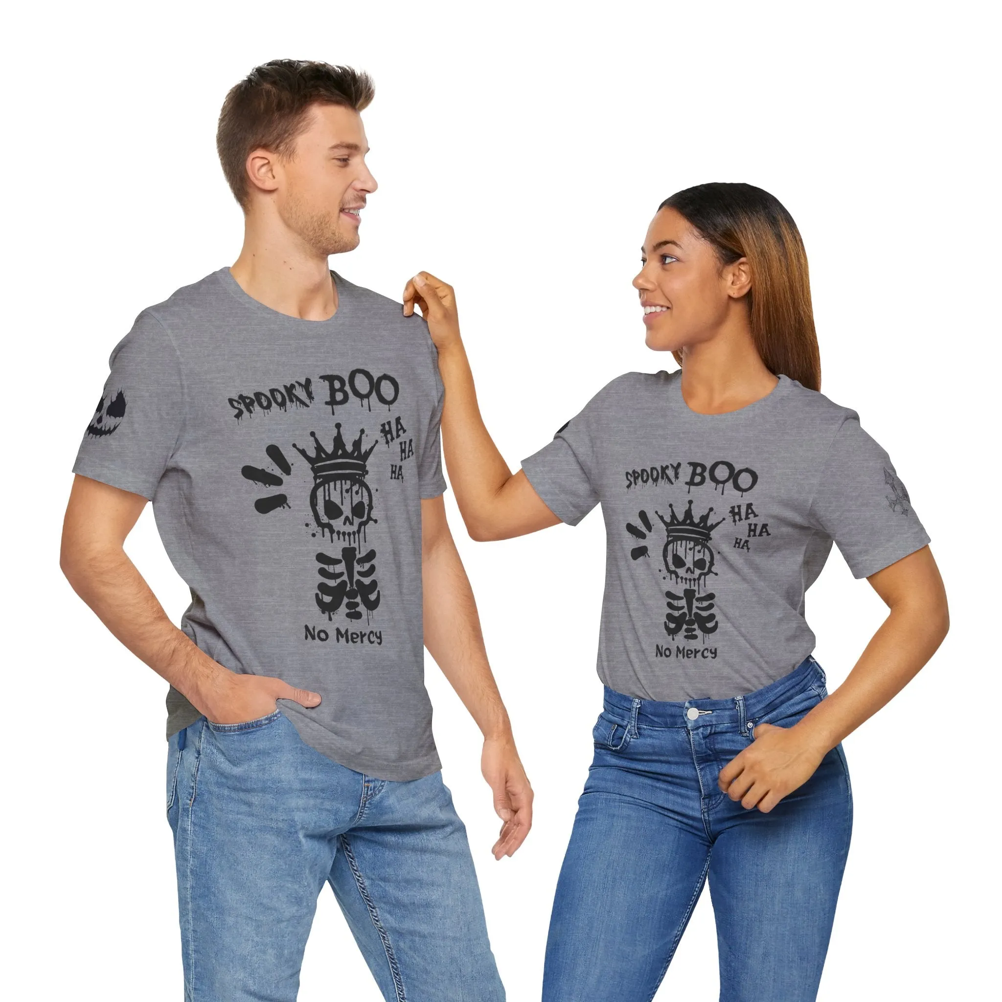 Spooky Boo Skeleton Graphic Tee - Unisex Halloween T shirt