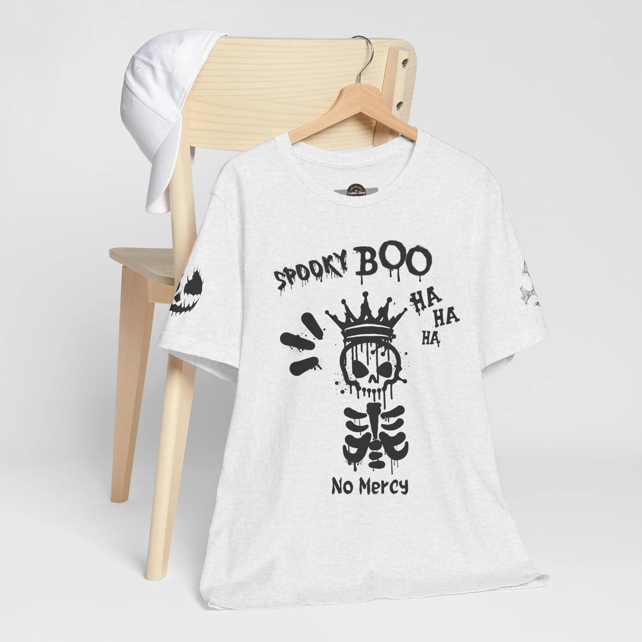 Spooky Boo Skeleton Graphic Tee - Unisex Halloween T shirt