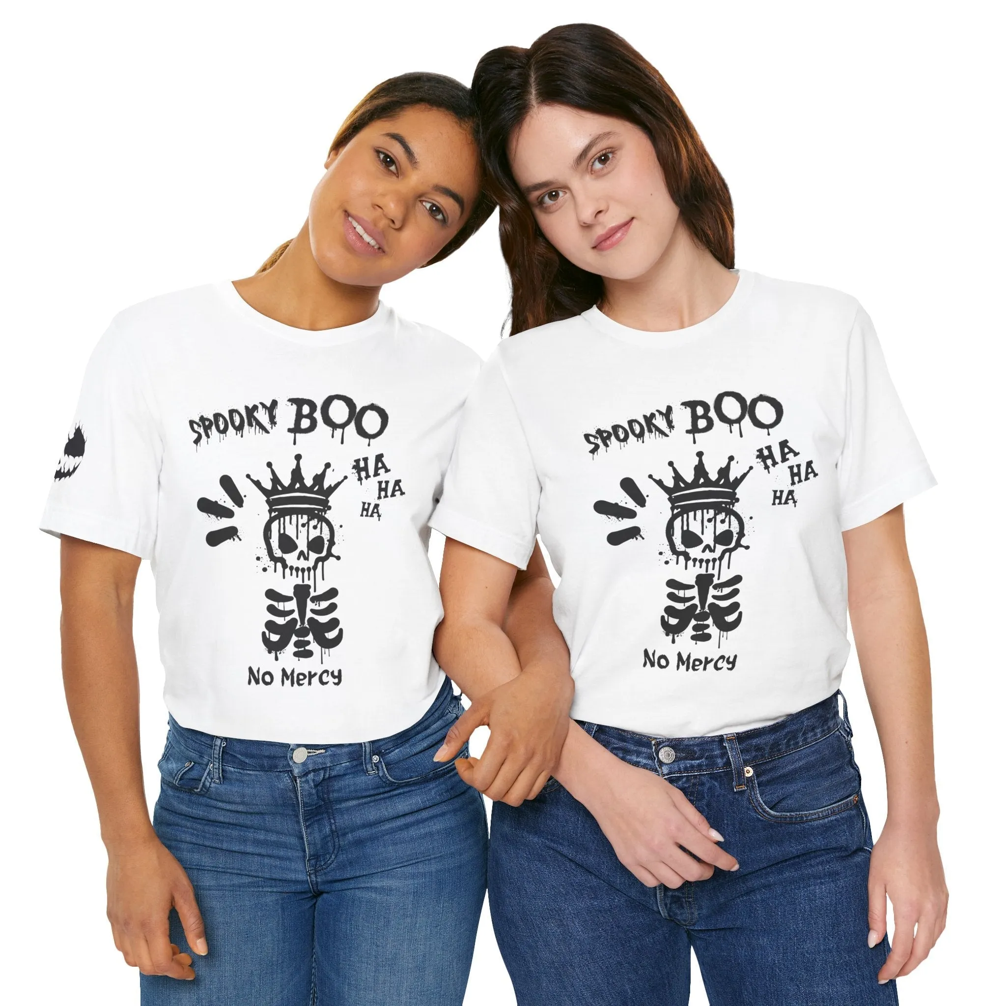 Spooky Boo Skeleton Graphic Tee - Unisex Halloween T shirt