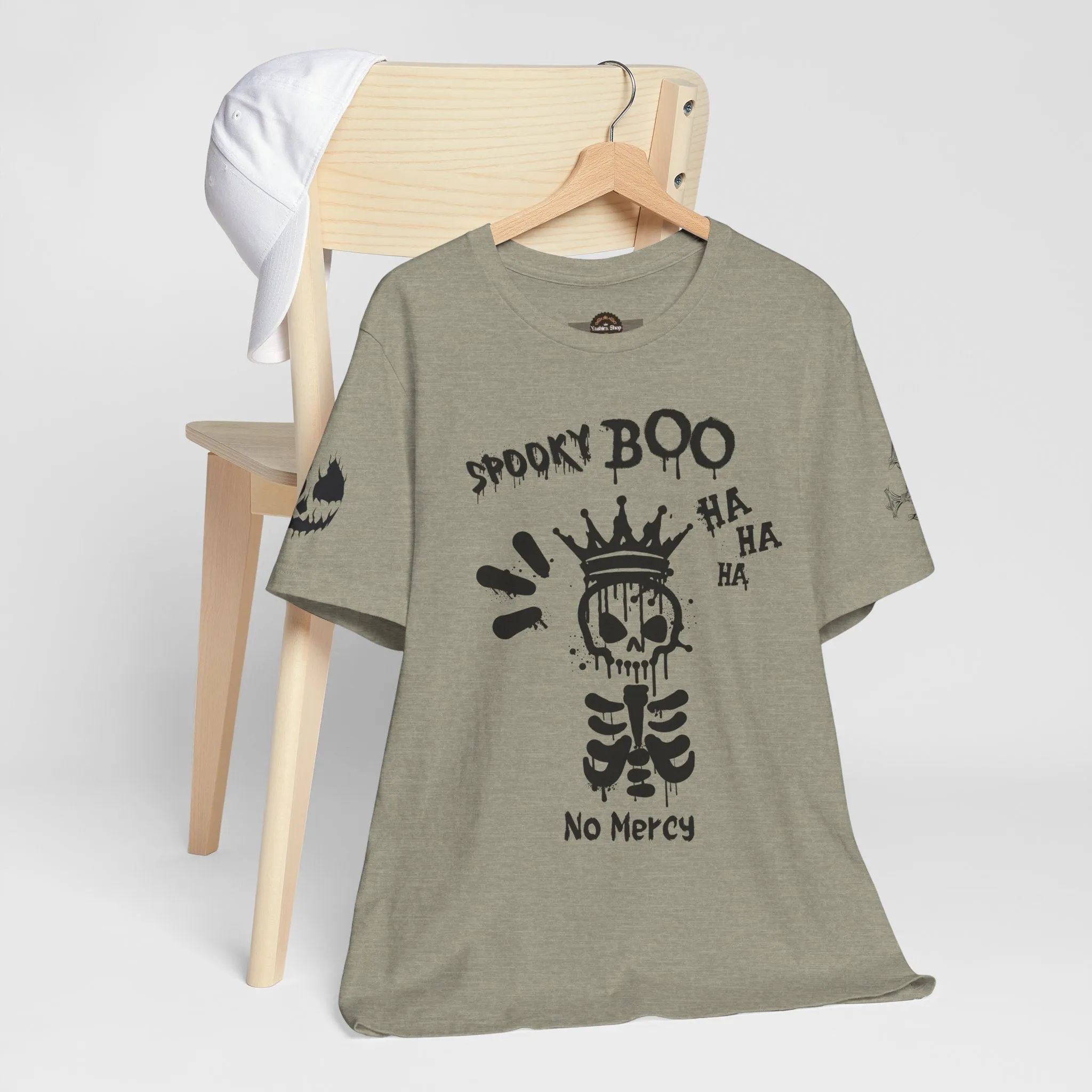 Spooky Boo Skeleton Graphic Tee - Unisex Halloween T shirt