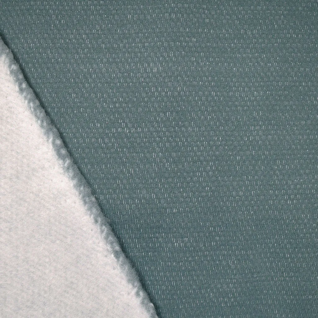 Stitch Texture Athletic Sweatshirt Fleece Sea Glass